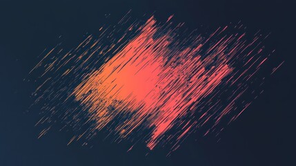 Abstract dynamic brush stroke design with diagonal lines and vibrant color splash on a dark background.