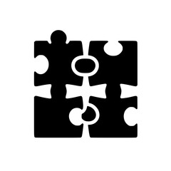 Interlocking Puzzle: A Simple Black & White Representation of Unity