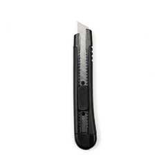Black Utility Knife, Box Cutter, Craft Knife, Stationery Knife