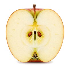 Juicy Red Apple Cross Section:  Fresh Fruit, Healthy Snack
