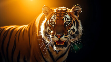 majestic tiger wallpaper, created by generative ai