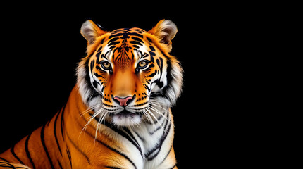Fototapeta premium majestic tiger wallpaper, created by generative ai