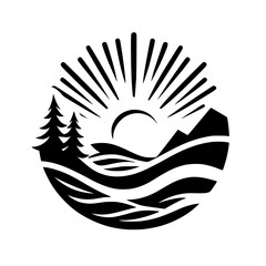 Sunrise Silhouette: Circle of Nature