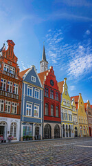 Historic old towns of Warsaw and Gdansk with medieval buildings, town halls, brick facades, and city squares in Poland, showcasing European architecture and urban landmarks