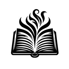 Knowledge Blooming: Abstract Book with Floral Design