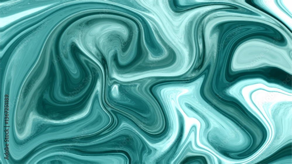 Aufkleber Abstract wavy Liquid marble textured background. Elegant wavy Liquify Pattern. Texture of black and blue marble pattern modern style Liquid background. soft waves and black fabric liquid metallic art