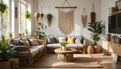Bohemian Cozy Lounge Mockup
