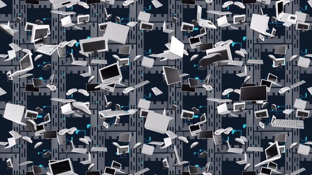 COMPUTERS TECHNOLOGY background loop tile Falling. This is a loopable and tileable wallpaper