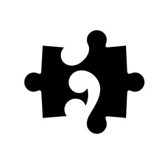 Interlocked: A Black and White Puzzle Piece Depicting Connection