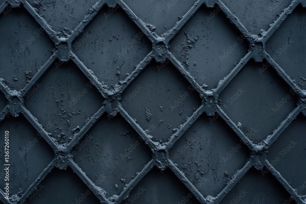 Aufkleber close up textured dark metallic diamond pattern with frosted details. geometric design with strong l