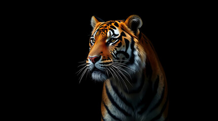 Fototapeta premium majestic tiger wallpaper, created by generative ai