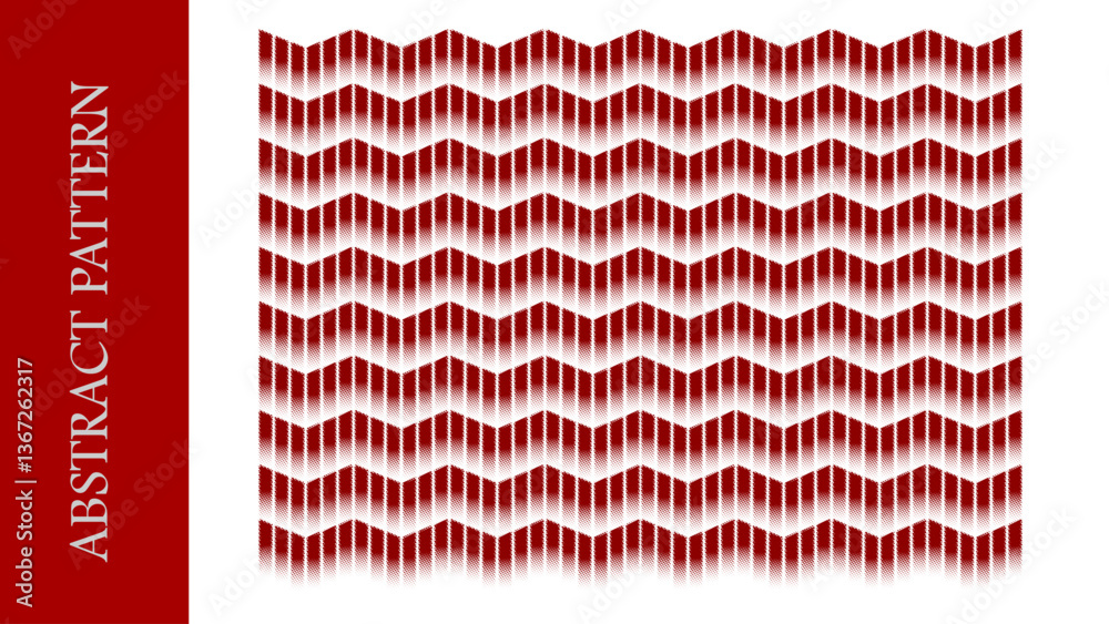 Fototapete Abstract line pattern, Abstract background horizontal zigzag pattern. template, design, graphic