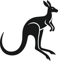 kangaroo vector animal silhouette
