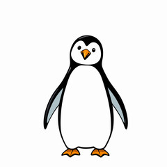 penguin vector on a white background