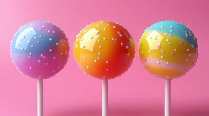 colourful lollipop isolated,cartoon illustration style