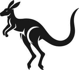 kangaroo vector animal silhouette
