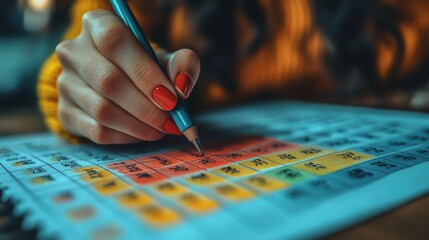 concept image of sticking to schedul