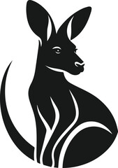 kangaroo vector animal silhouette