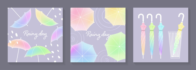 傘のバナーテンプレートセット_1