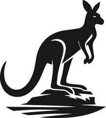 kangaroo vector animal silhouette