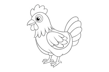 Chicken Coloring Book for Kids & Adults – Relaxing Farmyard Illustrations

