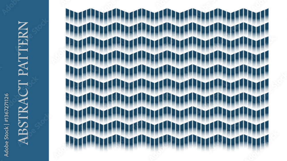 Fototapete Abstract line pattern, Abstract background horizontal zigzag pattern. template, design, graphic