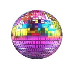 disco ball isolated on white background