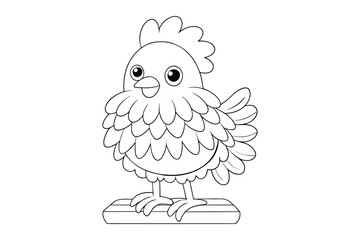 Chicken Coloring Book for Kids & Adults – Relaxing Farmyard Illustrations

