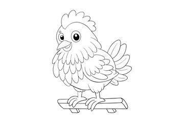 Chicken Coloring Book for Kids & Adults – Relaxing Farmyard Illustrations

