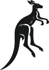 kangaroo vector animal silhouette