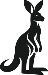 kangaroo vector animal silhouette