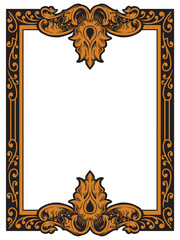 Decorative Gold Frame for Grand Celebration Cards