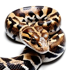 Obraz premium Close-up of a Beautiful Ball Python