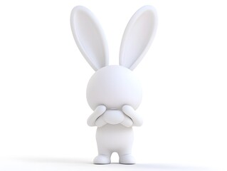 Fototapeta premium 3d person easter bunny