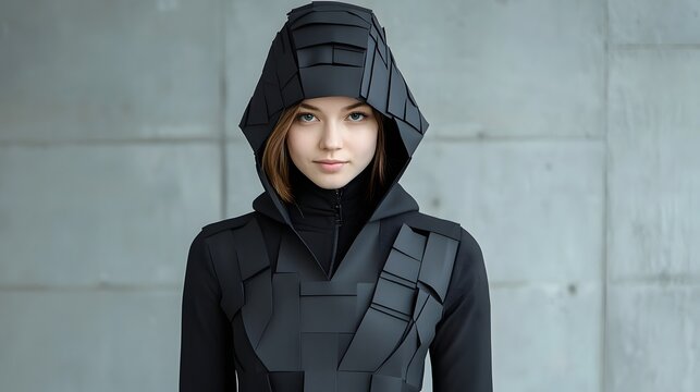 Innovative smart fashion jacket with dynamic design that adapts to changing environmental factors offering enhanced functionality comfort and style for the modern tech savvy consumer