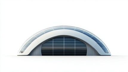 Fototapeta premium A sports dome with its futuristic design, isolated with ample copy space