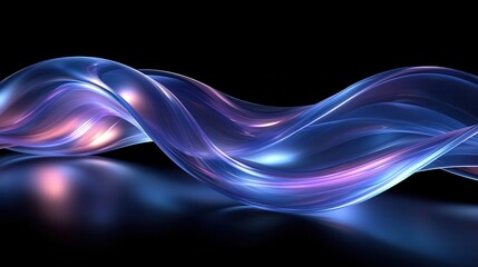 A vibrant, pulsating form of blue and purple, its organic edges swirling and flowing in an abstract symphony of light, captivating the viewer's eye and leaving a lasting impression of fluidity 