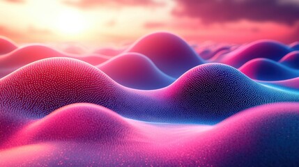 A vibrant, three-dimensional holographic background, composed of interconnected spheres and shimmering particles, evoking a sense of depth and futuristic wonder. 