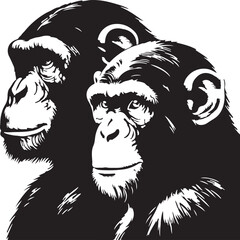a chimpanzee vector 