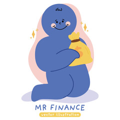Growing and increasing wealth, investment concept. Money, income growth, financial success. Economic development, personal finance. 