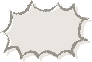 アナログ風 手描きのセリフふきだし