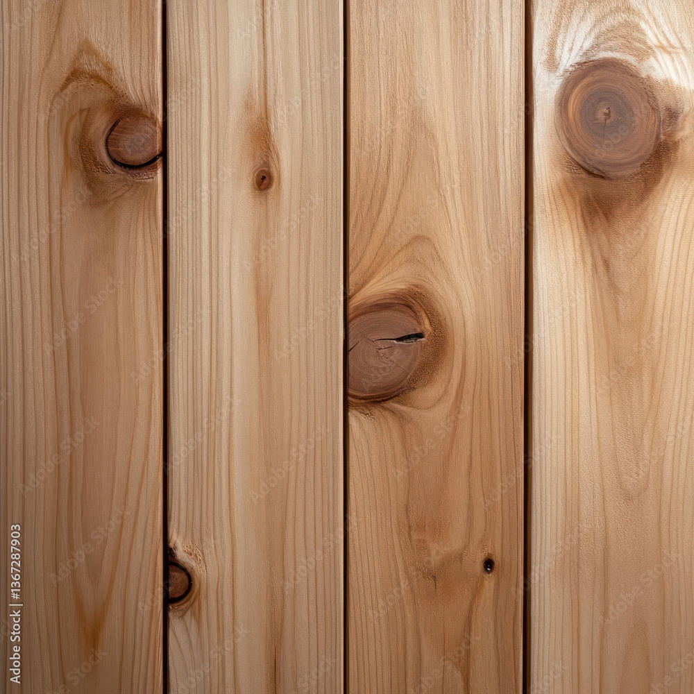 Poster close up view of wooden planks. the wooden planks feature natural wood grain texture and knots. the 