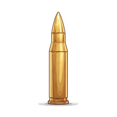 bullet isolated on white