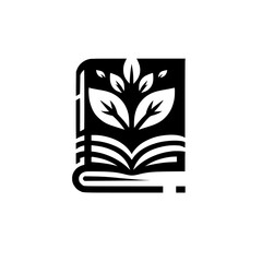 Eco-Literacy: A Symbolic Black and White Illustration of Knowledge and Growth.
