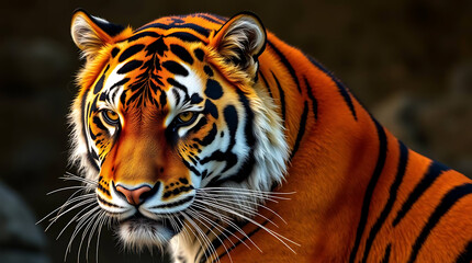 Obraz premium majestic tiger wallpaper, created by generative ai