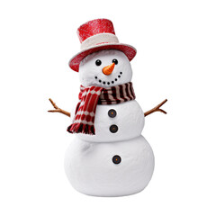 snowman isolated on white background