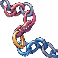 Obraz premium chain link connection