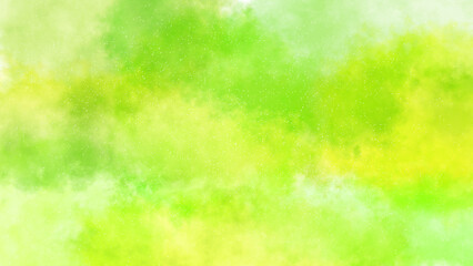 水彩絵の具で描いたような美しいグラデーション背景壁紙（緑）