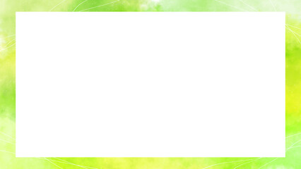 水彩絵の具で描いたような美しいグラデーション背景壁紙（緑）