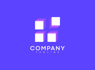 Obraz premium Modern abstract logo design. Geometric and futuristic logo design vector